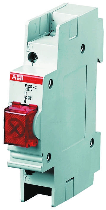 ABB, E219 White LED Indicator, 250V ac