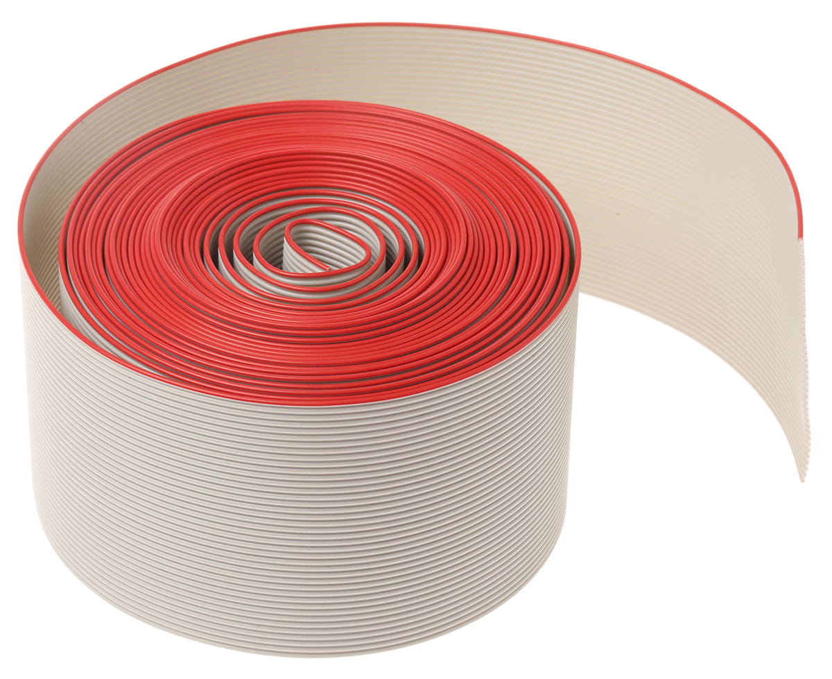 HARTING Flat Ribbon Cable, 40-Way, 1.27mm Pitch, 5m Length