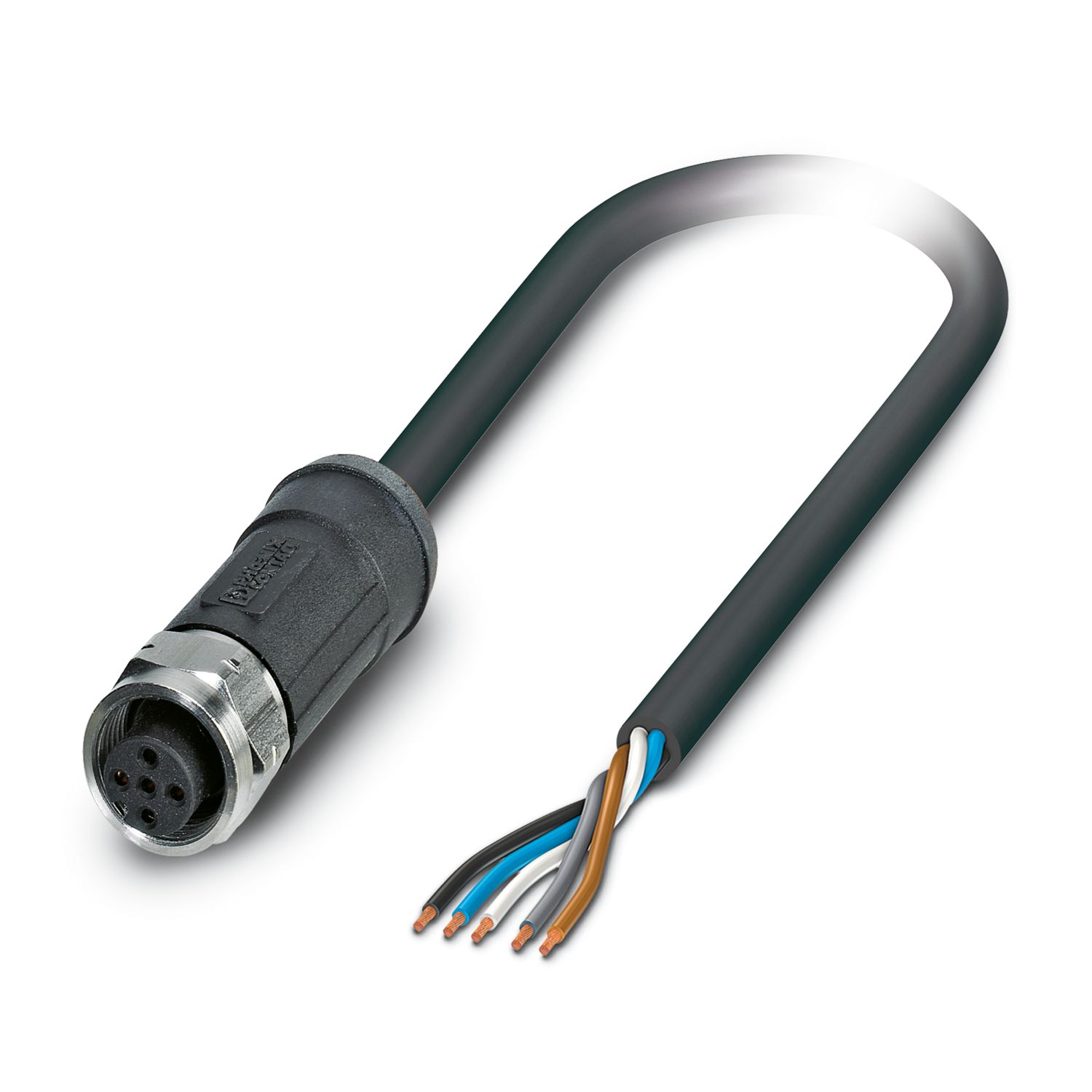 Phoenix Contact Female 5 way M12 to 5 way Unterminated Sensor Actuator Cable, 10 m