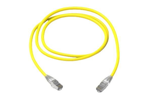HellermannTyton Connectivity, 3m Cat6a, Yellow RJ45 to RJ45, S/FTP, Terminated