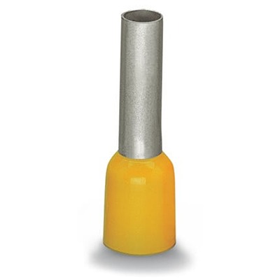 WAGO, 216 Insulated Ferrule, 20mm Pin Length, 6.9mm Pin Diameter, Yellow