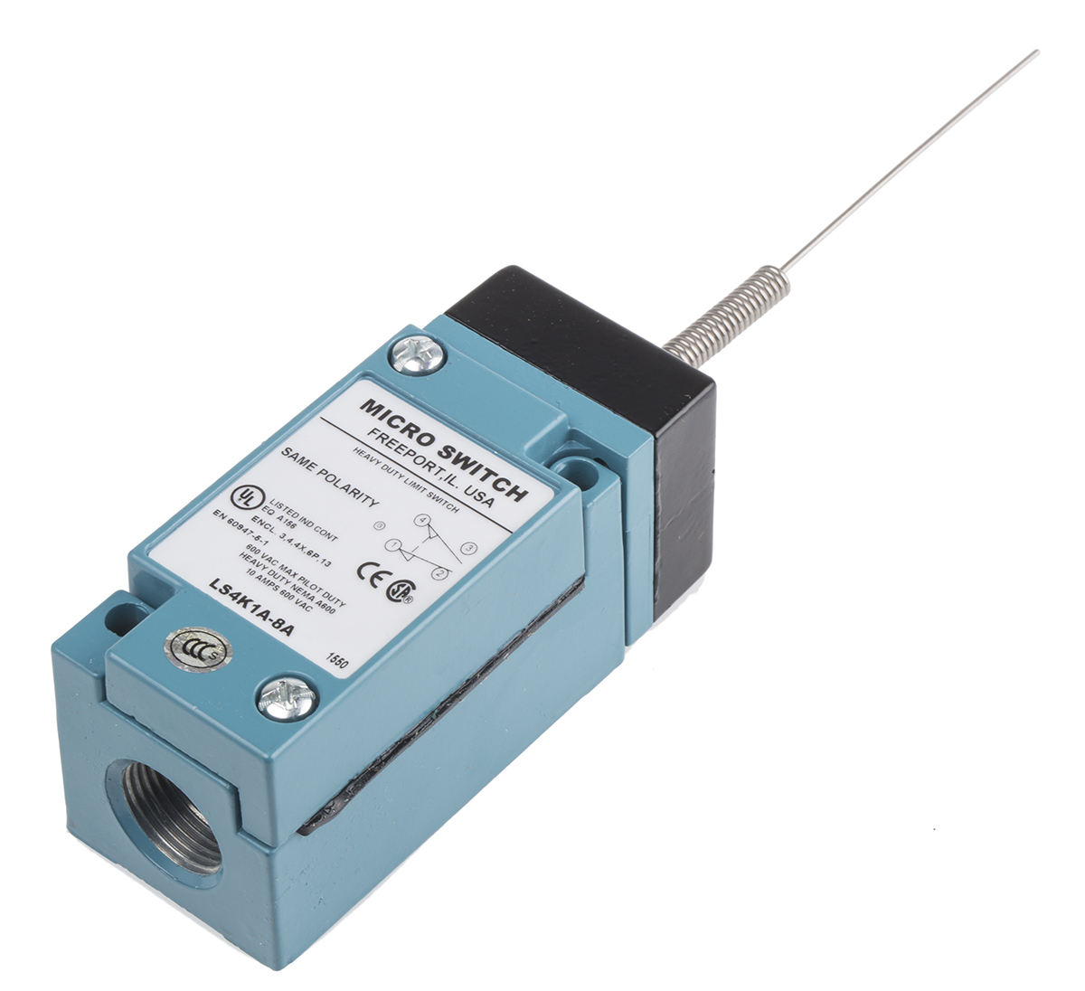 Honeywell HDLS Series Limit Switch, NO/NC, 600V ac Max, 10A Max