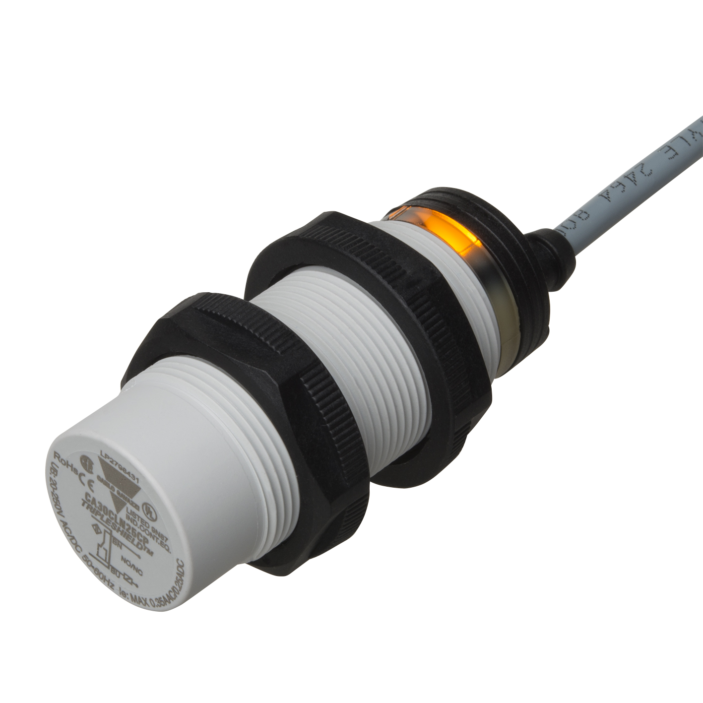 Carlo Gavazzi Capacitive Threaded Barrel Proximity Sensor, M32, 25 mm Detection, PNP/NPN NO+NC, 10 → 40 V dc