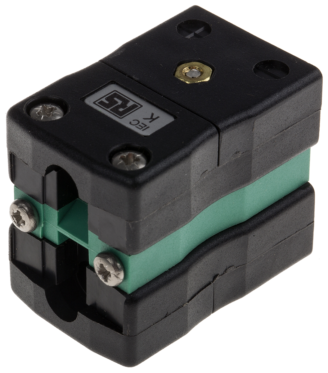 RS PRO Standard Duplex Thermocouple Socket Connector for Use with Type K Thermocouple, 6mm Probe, IEC, RoHS Compliant
