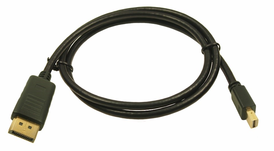 RS PRO Male DisplayPort to Male Mini DisplayPort, PVC  Cable, 4K, 2m