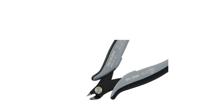 RND RND 550-00056 Pliers, 137 mm Overall, Angled, Straight Tip, ESD