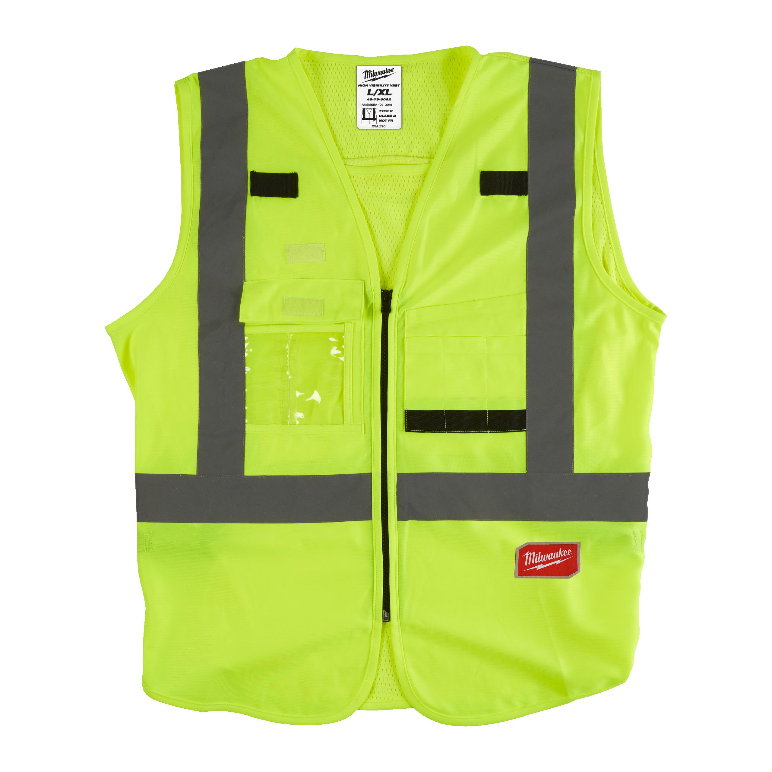 Milwaukee Yellow Hi Vis Vest, L/XL