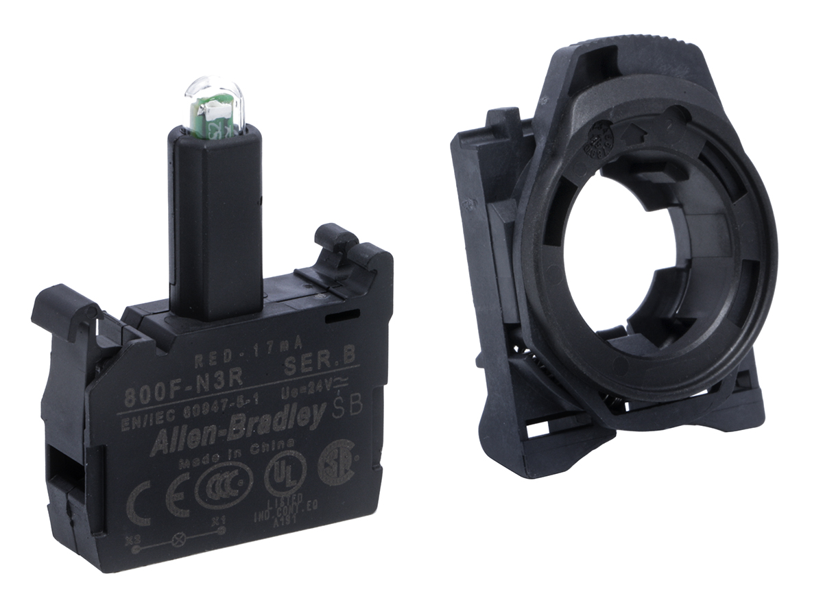 Allen Bradley 800F Light Block - Red, 24 V