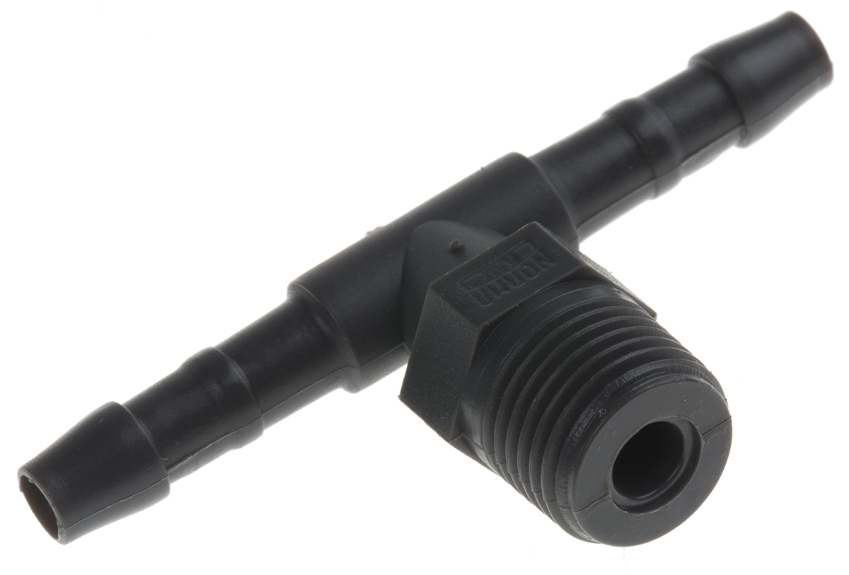 RS PRO Hose Connector, Tee Hose Tail Adaptor, R 1/8in 4mm ID