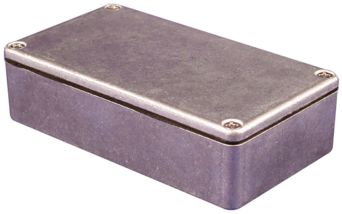 Hammond 1550 Series Natural Die Cast Aluminium Enclosure, IP66, Natural Lid, 60 x 55 x 26mm