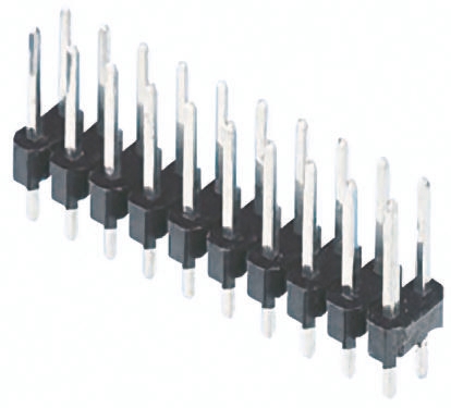 TE Connectivity AMPMODU MOD II Series Straight Through Hole Pin Header, 16 Contact(s), 2.54 mm Pitch, 2 Row, Unshrouded