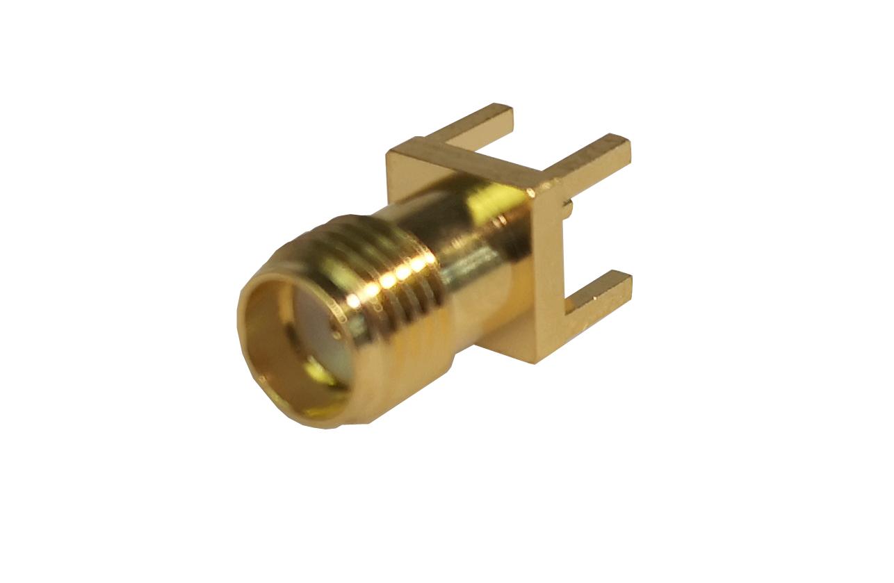 Huber+Suhner, Jack Through Hole SMA Connector, Solder Termination, Straight Body