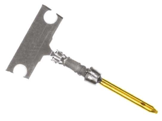 TE Connectivity, AMPLIMITE HD-20 Series, size 20 Male Crimp D-sub Connector Contact, Gold over Nickel Pin, 28 →