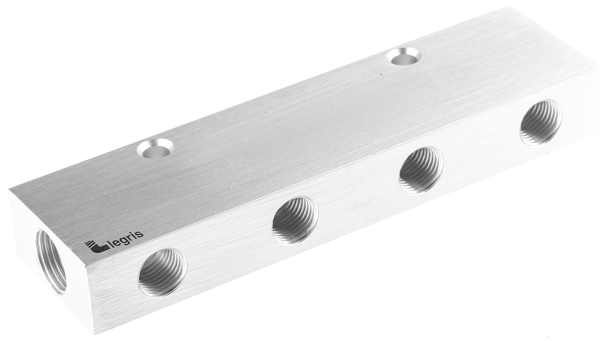 Legris 3313 8 Outlet Manifold, G 3/8 G 1/4