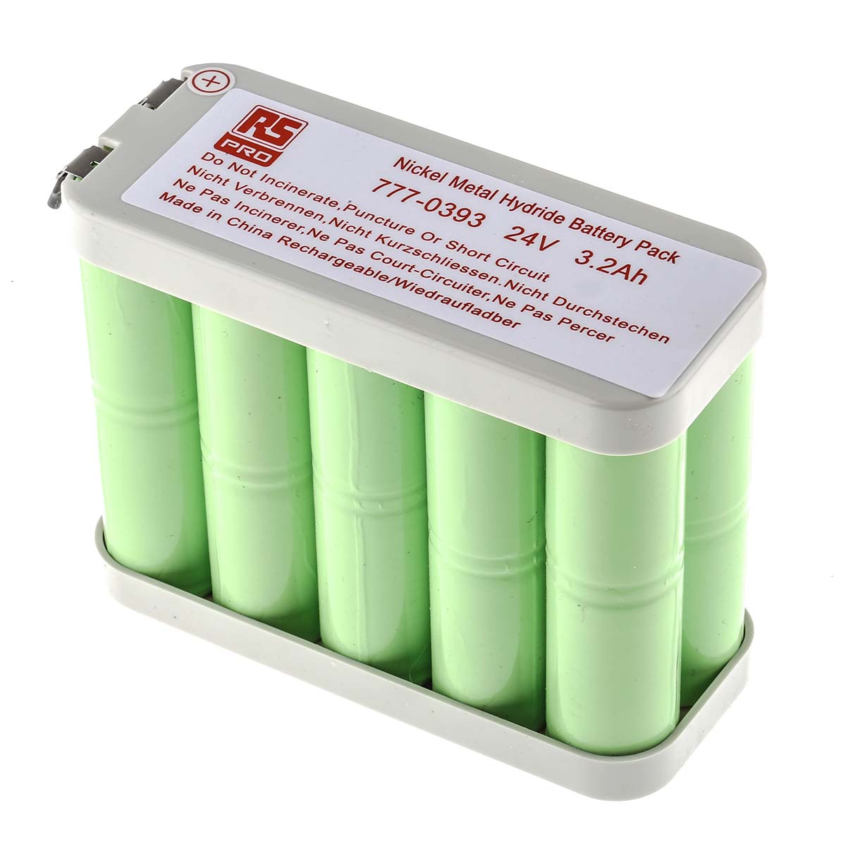 RS PRO 24V NiMH Rechargeable Battery Pack, 3.2Ah - Pack of 1