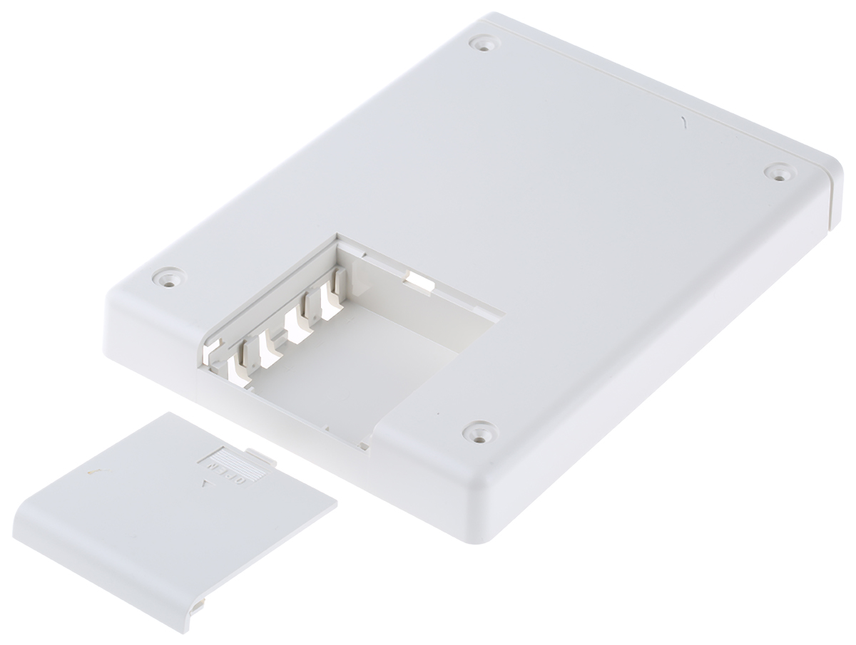 OKW Shell-Type Case Series White ABS Handheld Enclosure, Integral Battery Compartment, IP65, 190 x 138 x 68mm