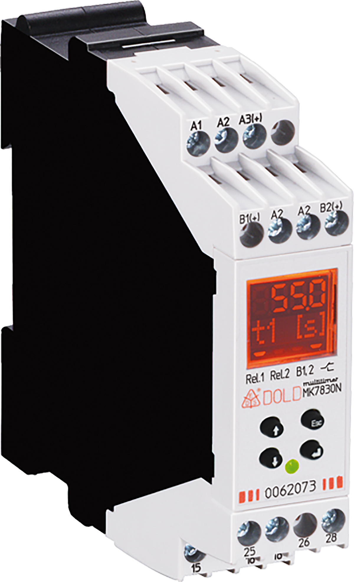 Dold Multifunction Monitoring Relay, DPDT, DIN Rail
