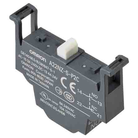 Omron A22N Series Contact Block, 1CO