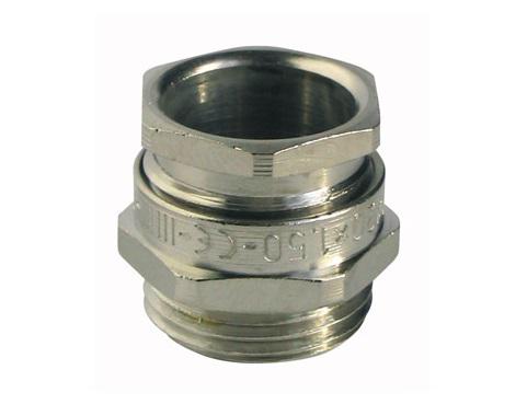 Capri ISOCAP Series Silver Nickel Plated Brass Cable Gland, M16 Thread, 5mm min., 8.7mm max., IP66