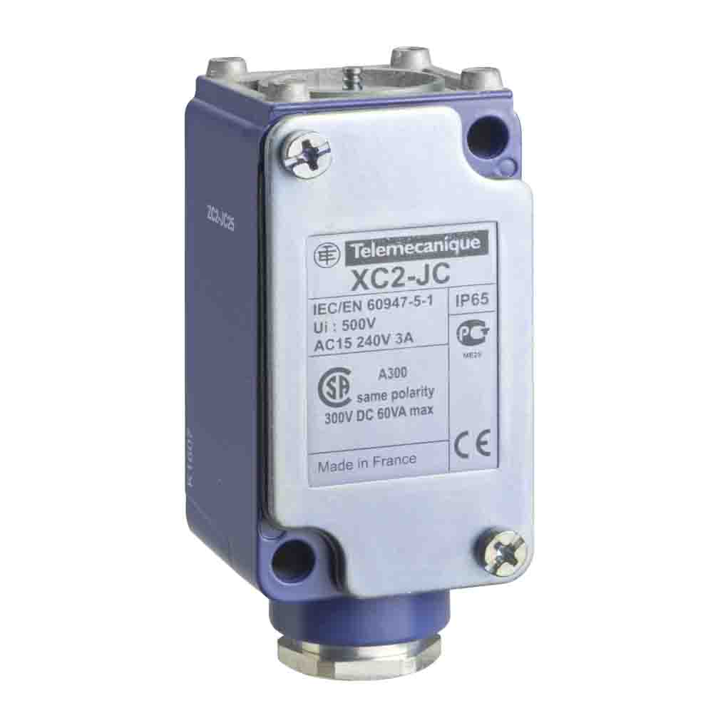Telemecanique Sensors ZC2J Series Limit Switch, 1CO, IP65, SP, Metal Housing, 500V ac Max, 10A Max