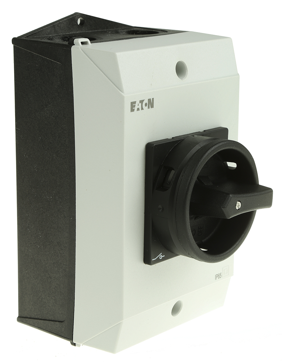 Eaton 3P Pole Isolator Switch - 25A Maximum Current, 11kW Power Rating, IP65