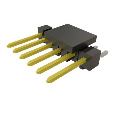 Samtec TSM Series Vertical Surface PCB Header, 6 Contact(s), 2.54 mm Pitch, 1 Row, Unshrouded