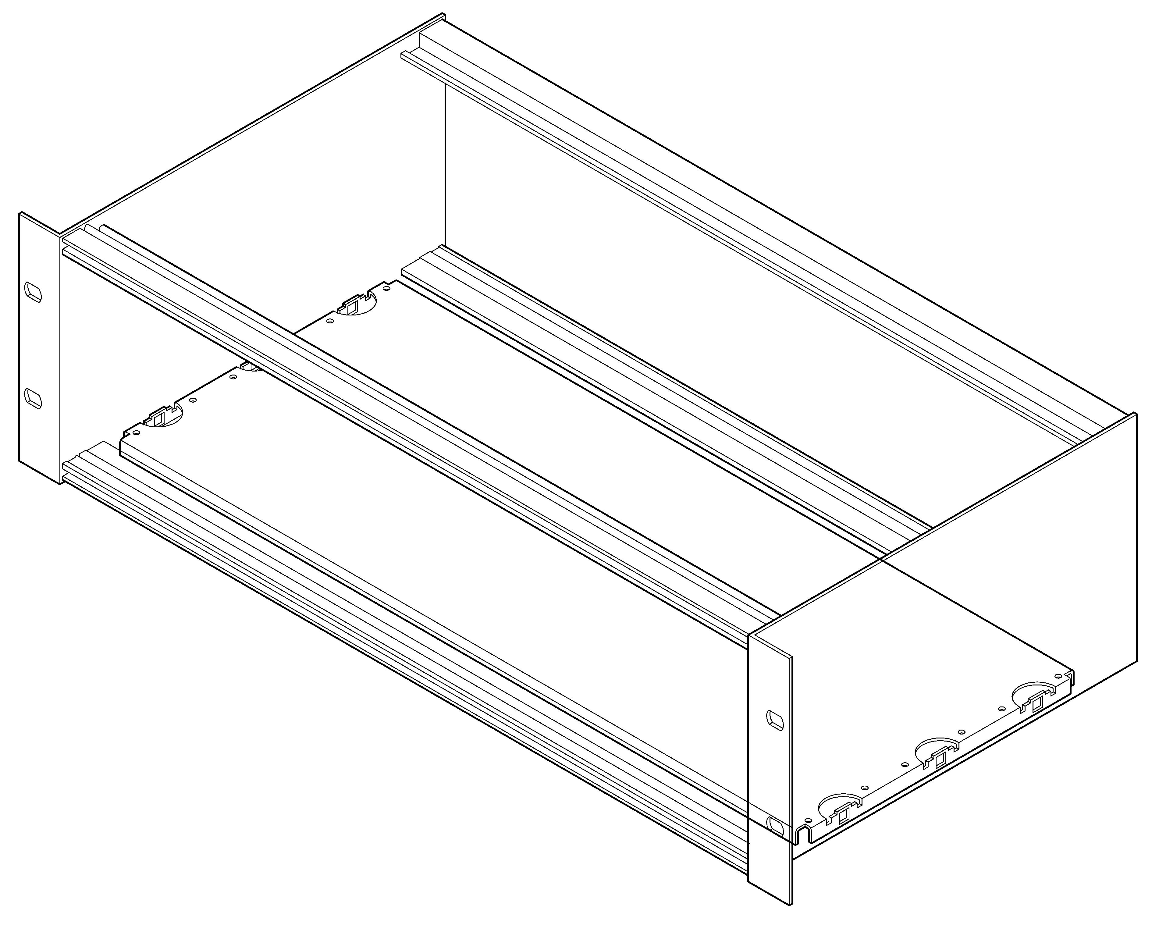 nVent SCHROFF for Use with RatioPac Pro Desktop Case, 160 x 8 x 431.35mm