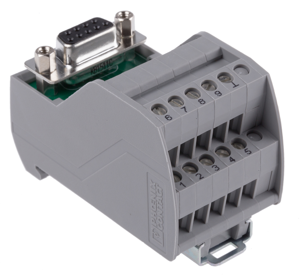Phoenix Contact VIP-2 Series 9-Contact Female Interface Module, D-sub Connector, DIN Rail, 2A