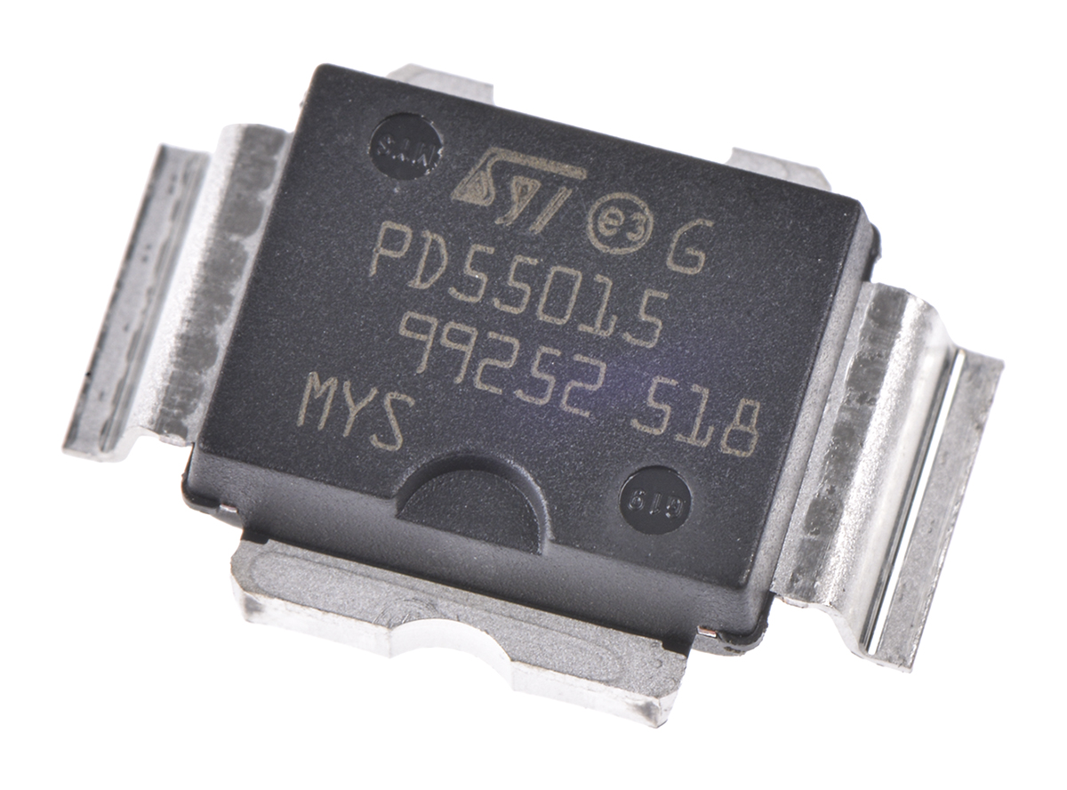 STMicroelectronics Single LdmoST Type N-Channel MOSFET, 5 A, 40 V Enhancement, 10-Pin PowerSO PD55015-E