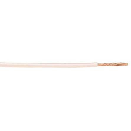 Alpha Wire Hook-up Wire PVC Series White 2.1 mm² Hook Up Wire, 14 AWG, 41/0.25 mm, 30m, PVC Insulation, 3079 WH005