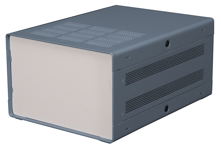 RS PRO Grey Extruded Aluminium Enclosure, IP30, Grey Lid, 178 x 305 x 175mm