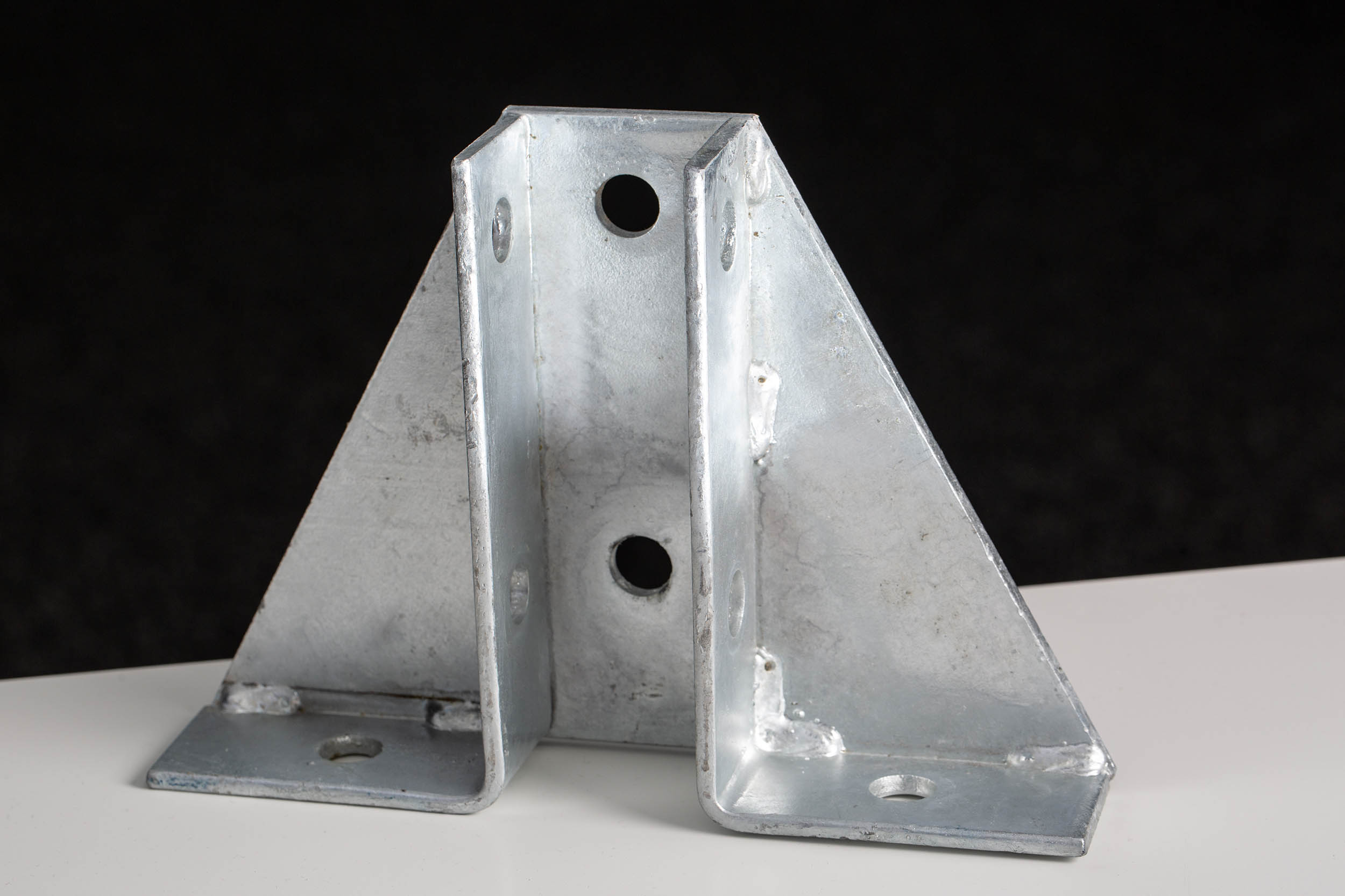 RS PRO Hot Dipped Galvanised Base Plate, 215 x 40 x 152mm