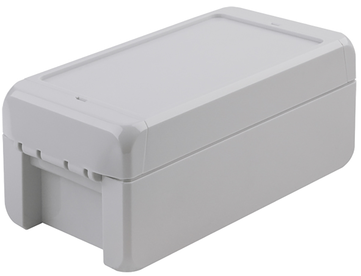 Bopla Bocube Series Light Grey ABS Enclosure, IP66, IP68, Light Grey Lid, 151 x 80 x 60mm