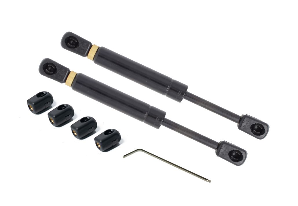 RS PRO Steel Gas Struts, with Ball & Socket Joint, 276.0mm Extended Length, 100.0mm Stroke Length