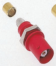 Staubli, Jack Panel Mount BNC Connector, Crimp Termination, Straight Body