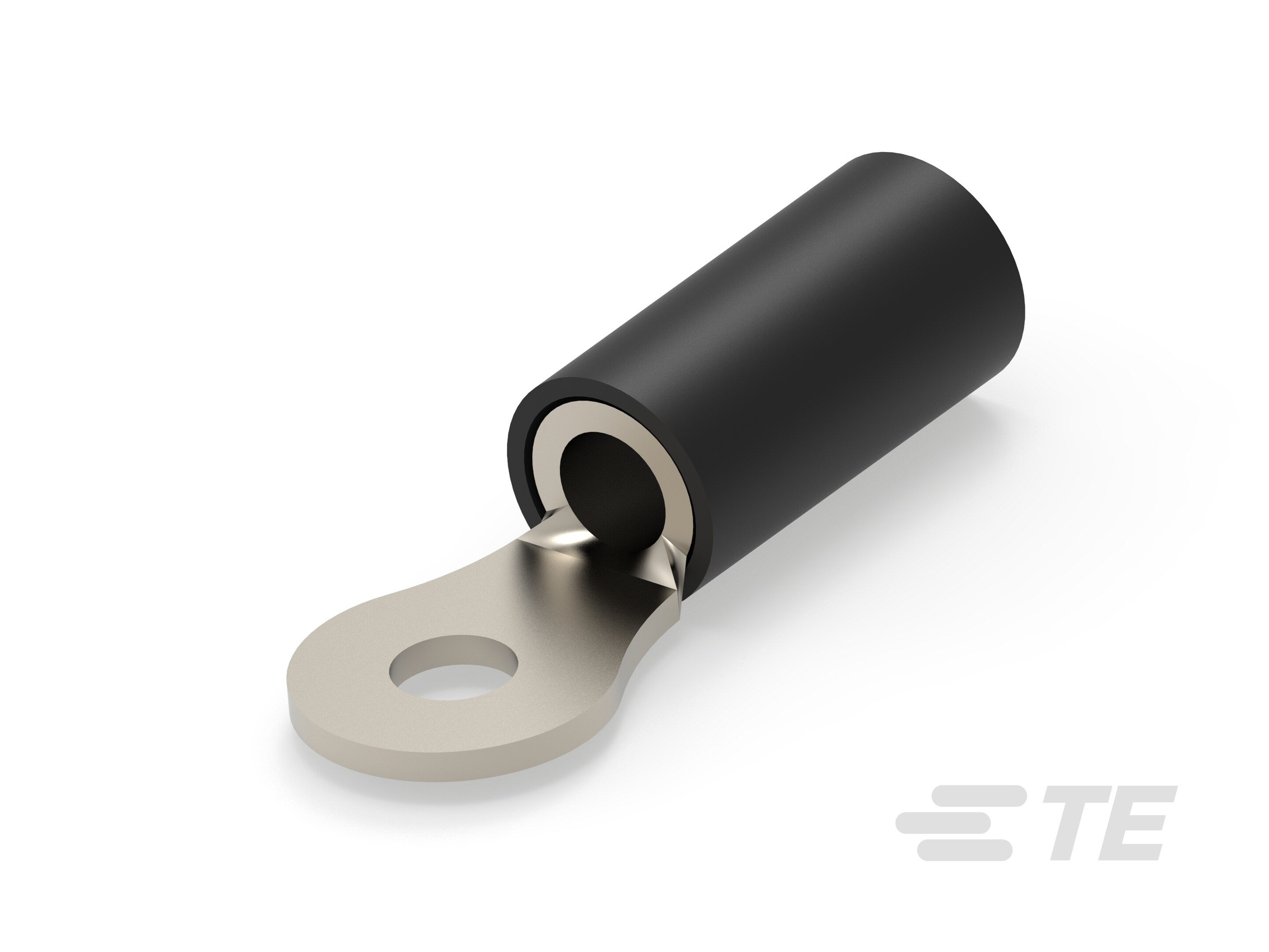 TE Connectivity, StratoTherm Insulated Ring Terminal, M3.5 Stud Size, Black