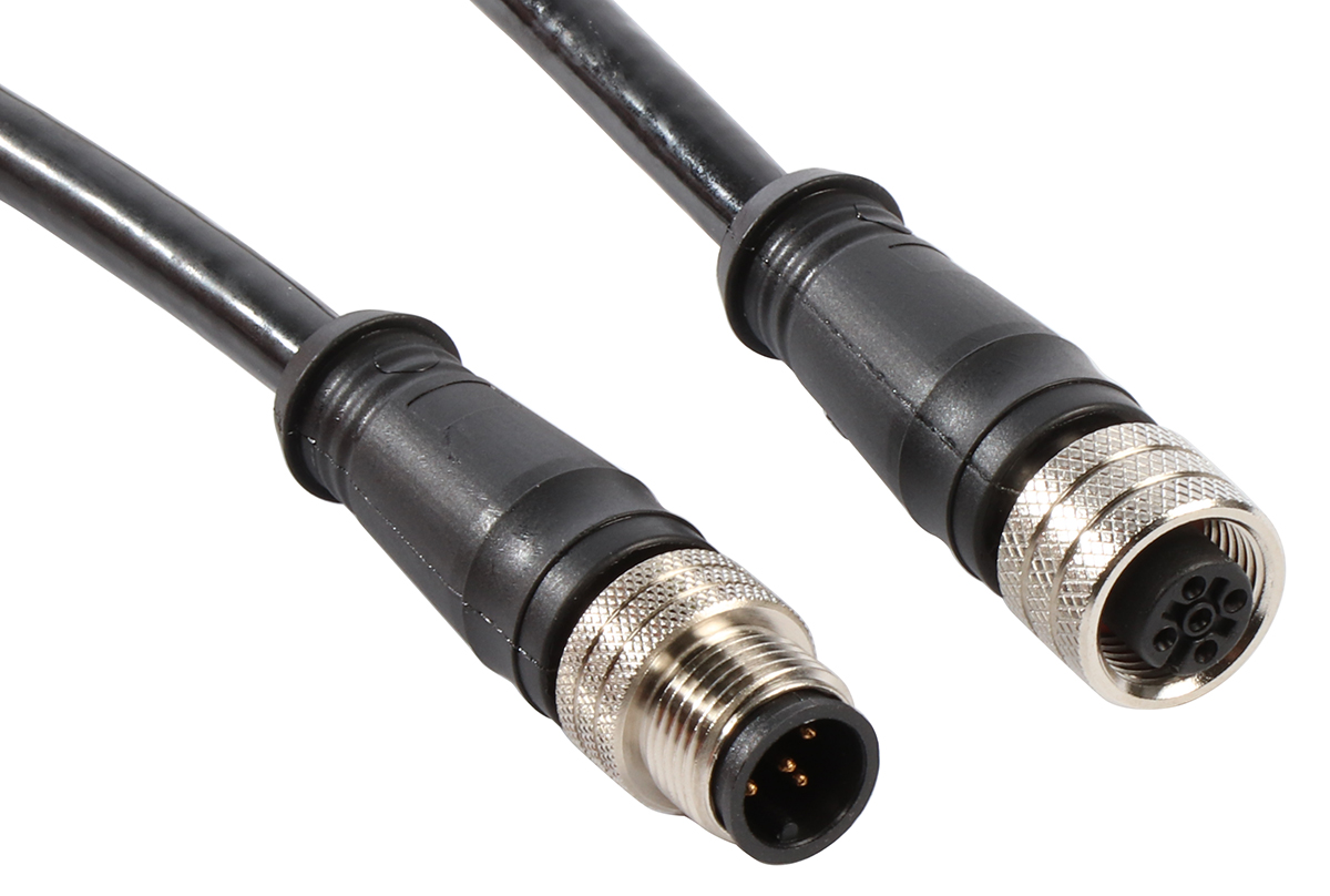 Brad from Molex Female 5 way M12 to 5 way M12 Sensor Actuator Cable, 5 m