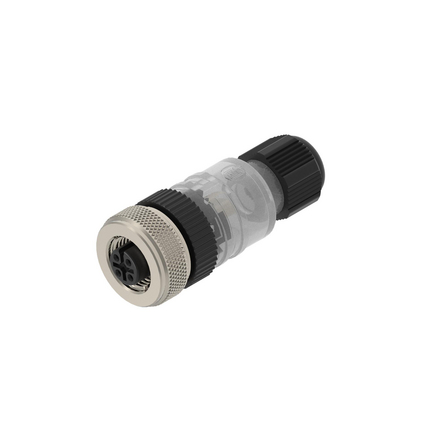 Lumberg Automation Industrial Circular Connector, 4 Contacts, Cable, M12 Connector, Socket, Female, IP67, RKC Series