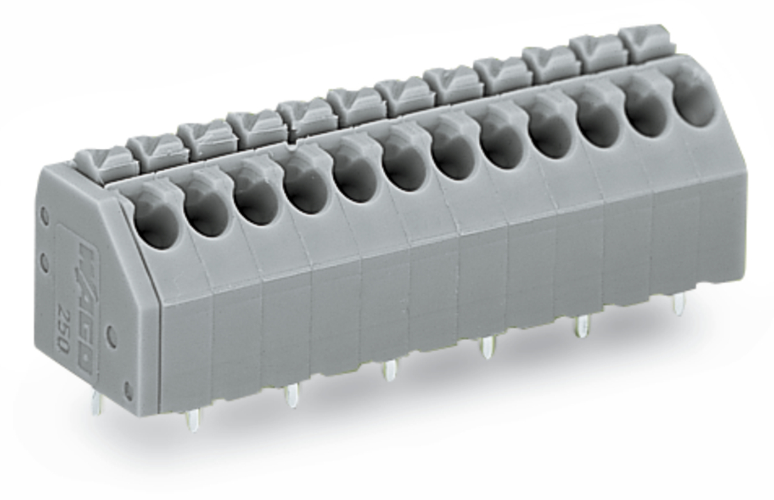 WAGO 250 Series PCB Connector, 3-Contact, 3.5mm Pitch, Through Hole Mount, 3-Row, Push-In Cage Clamp Termination