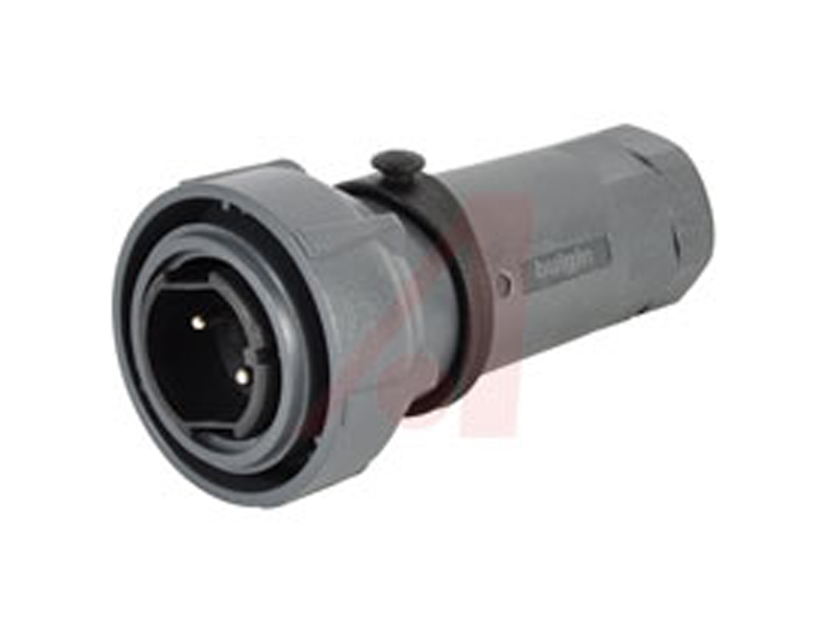 Bulgin Circular Connector, 2 Contacts, Cable, Standard Connector, Plug, Male, IP66, IP68, IP69K, Buccaneer 7000 Series