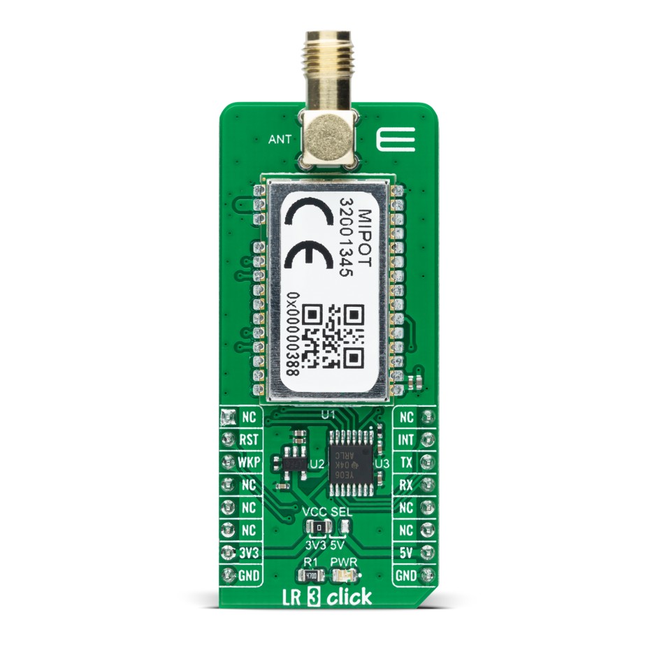 MikroElektronika LR 3 Click 32001345, TXB0106 LoRa Add On Board for mikroBUS socket 863 → 870MHz MIKROE-4616