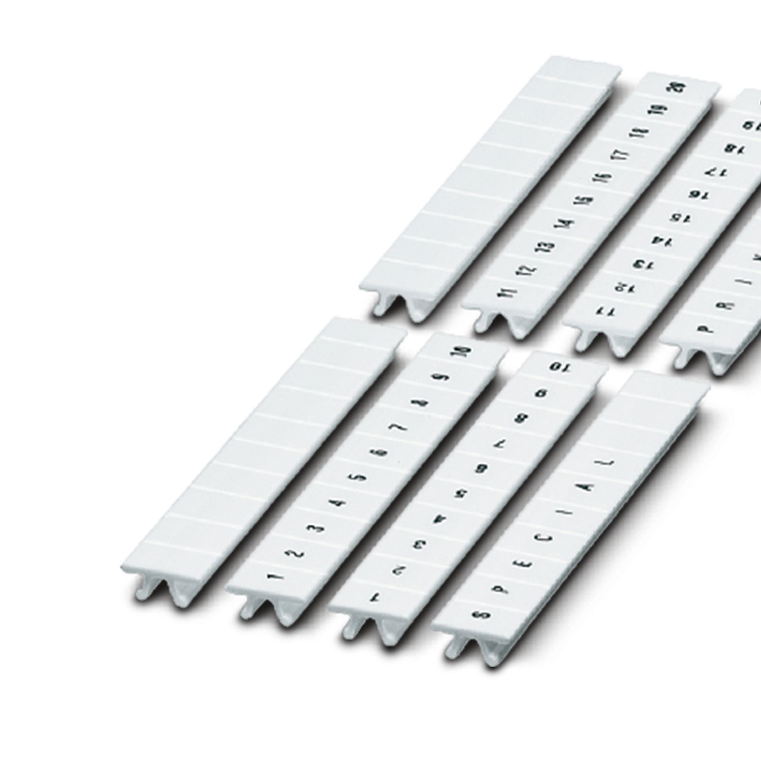 Phoenix Contact, ZB5.QR : 1 -10 Marker Strip for use with  for use with Terminal Blocks