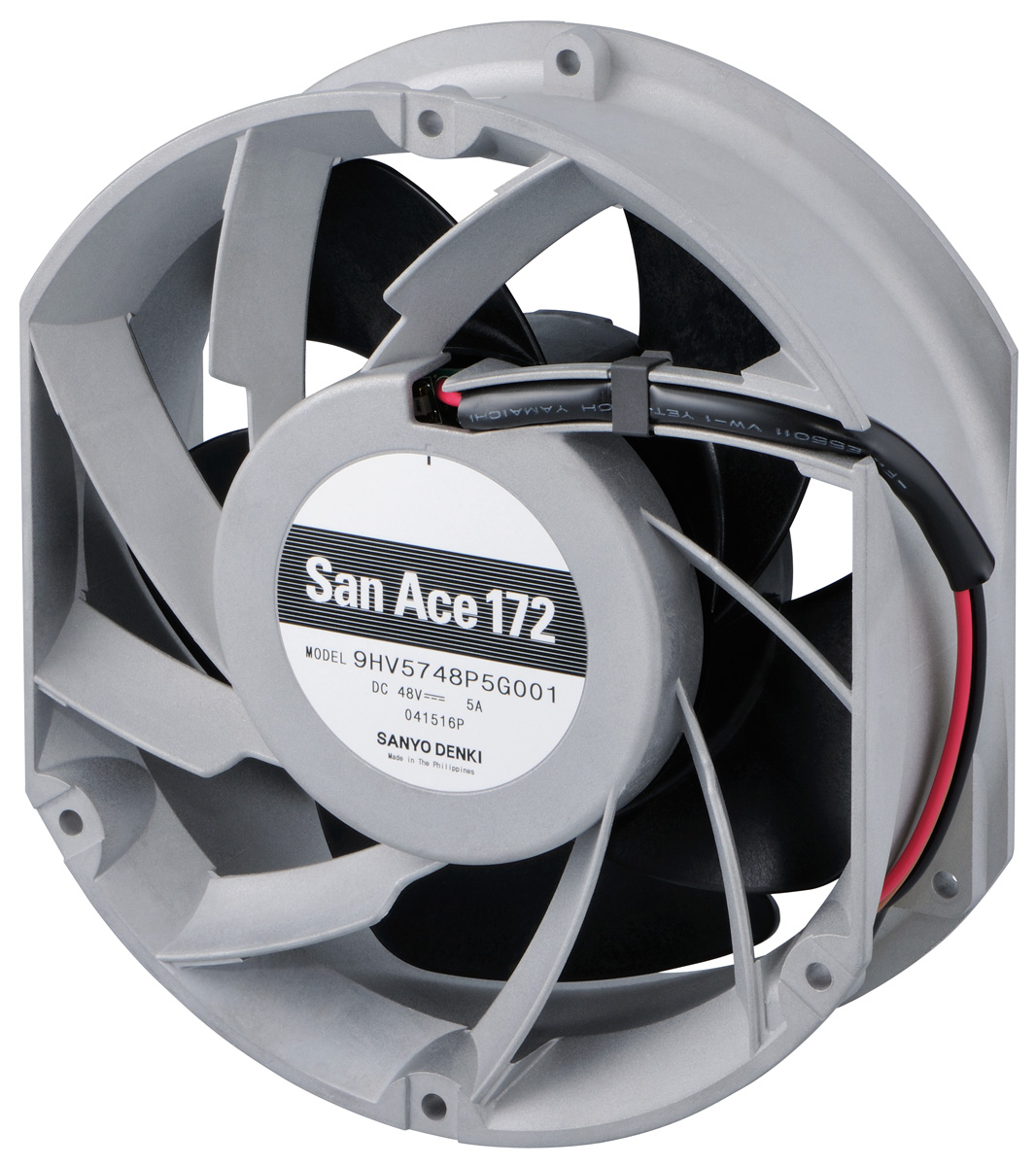 Sanyo Denki San Ace 9HV Series Axial Fan, 24 V dc, DC Operation, 738m³/h, 120W, 5A Max, 172 x 150 x 51mm