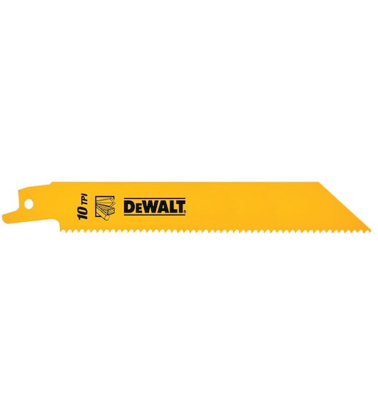 DeWALT, 10 Teeth Per Inch Metal, Wood Reciprocating Saw Blade, Pack of 5