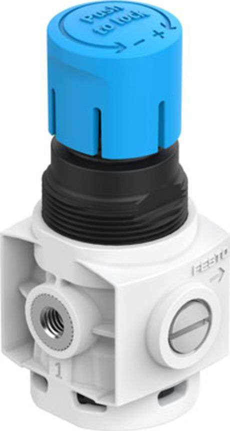Festo M5 Pneumatic Regulator - 0.5bar to 7bar, 10bar max. input, 8086637