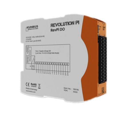 Revolution PI RevPI DO 16O Series PLC I/O Module for Use with Revolution Pi Connect, Revolution Pi Core, Digital, PWM,