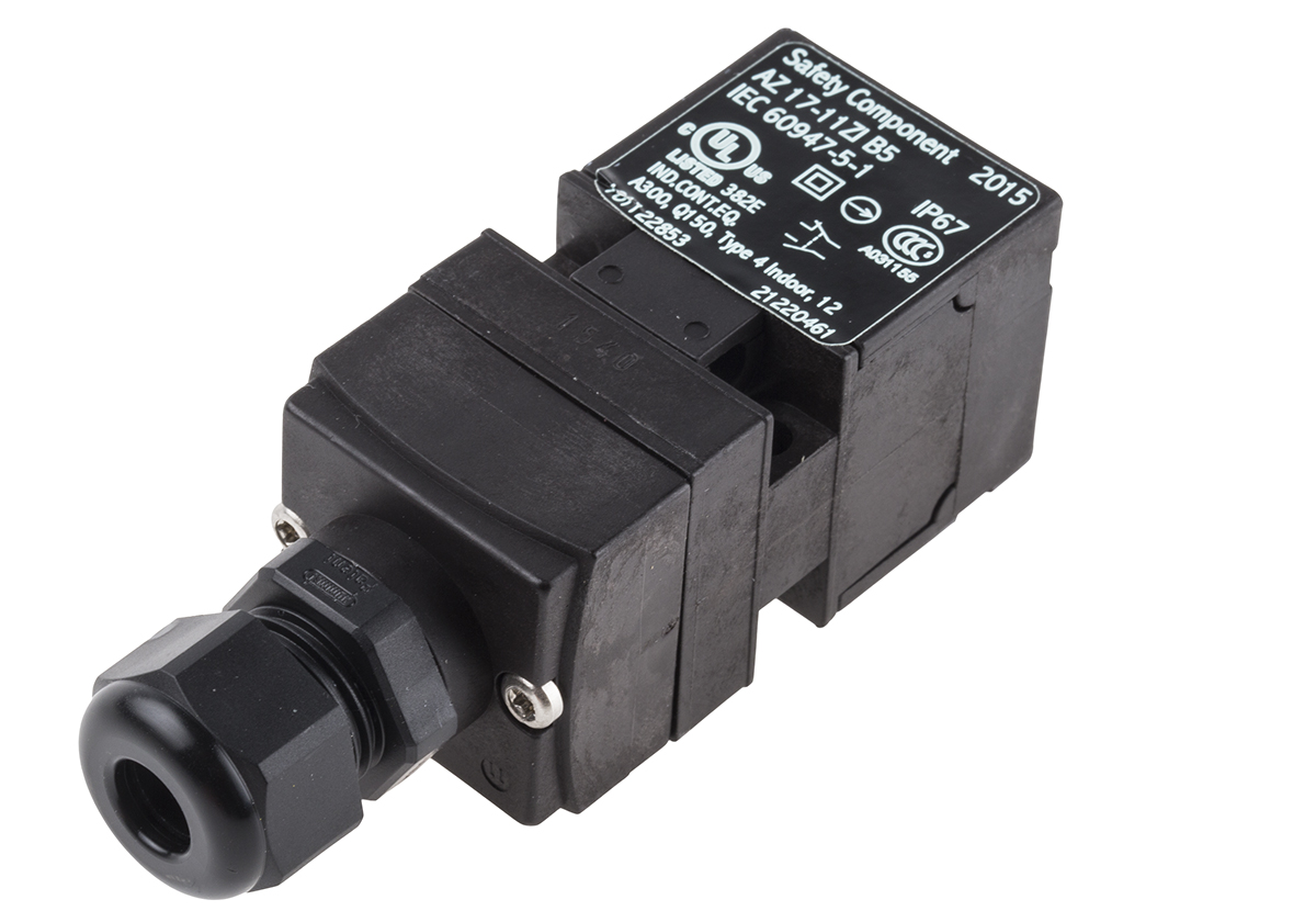 Schmersal AZ17 Safety Interlock Switch, 1NC/1NO, Keyed Actuator Included, Glass Fibre Reinforced Thermoplastic