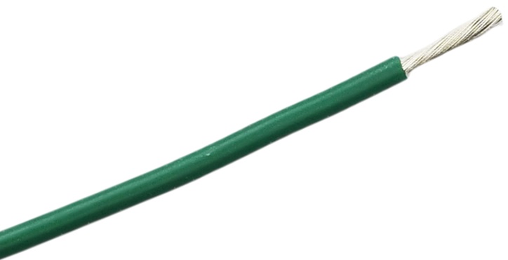 RS PRO Green 2.5mm² Hook Up Wire, 462/0.08 mm, 5m, Silicone Rubber Insulation