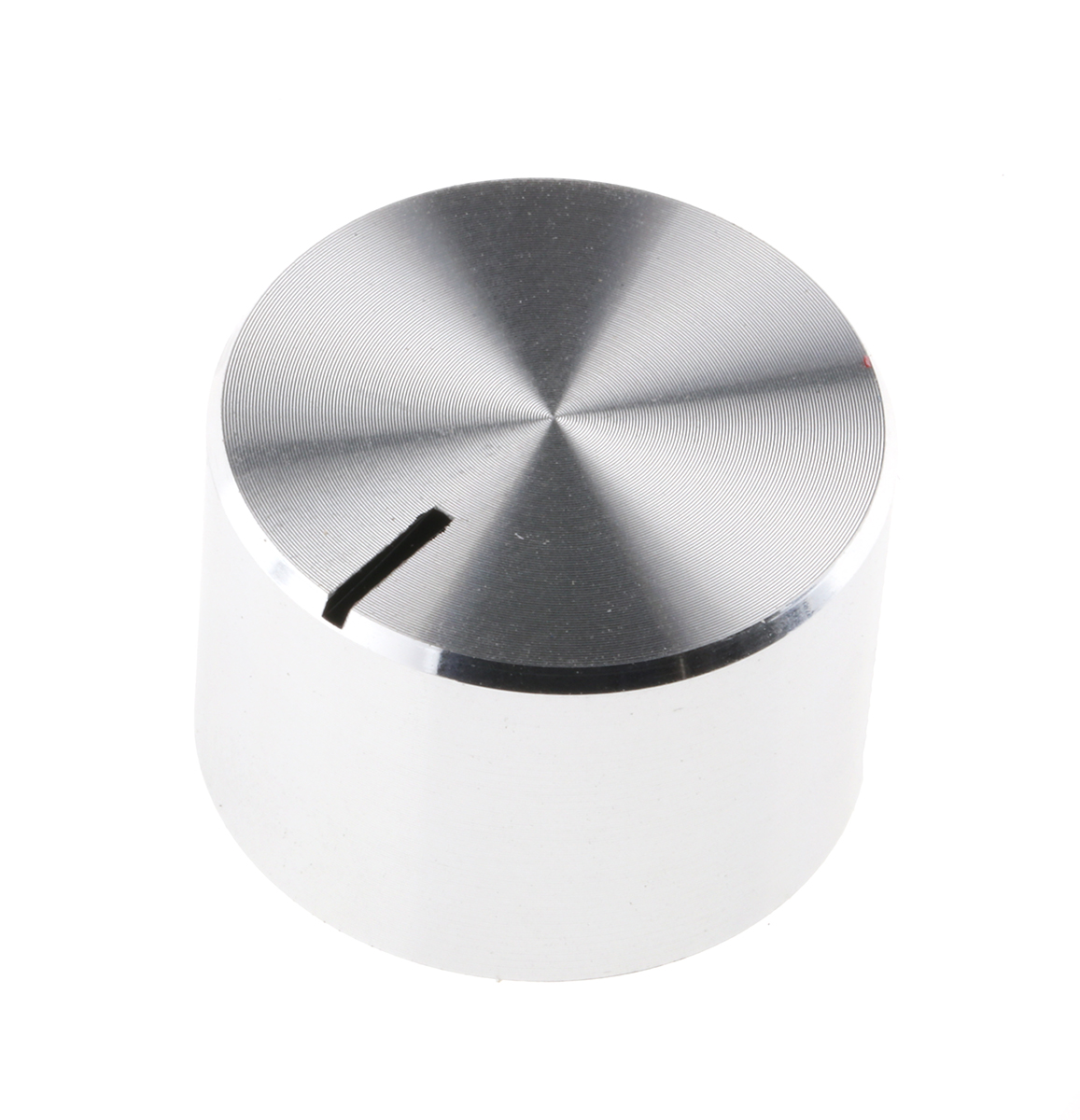 RS PRO 18mm Silver Potentiometer Knob for 4mm Shaft Splined