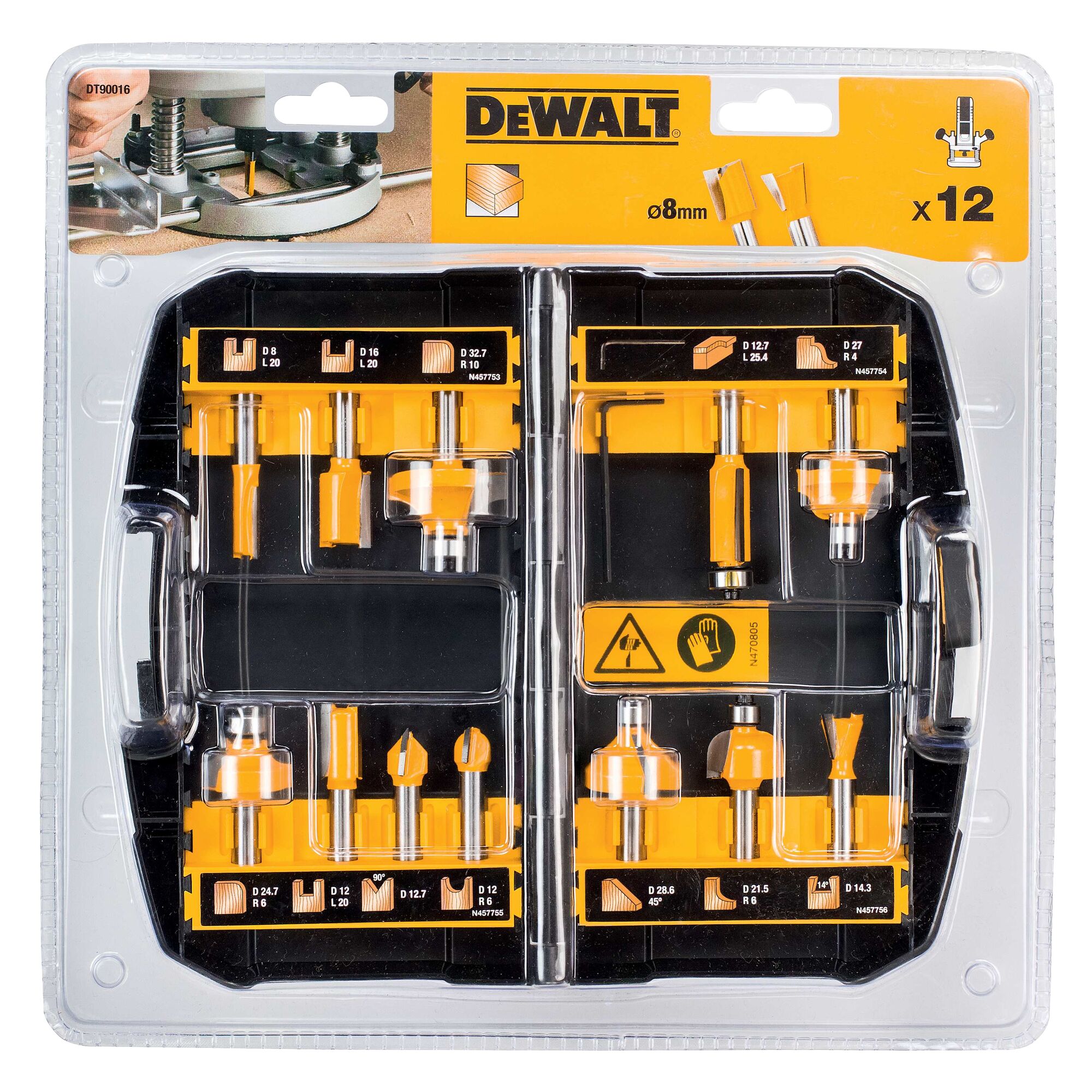 DeWALT 12 piece Router Bit Set